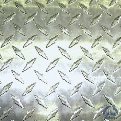 Рифлёный алюминиевый лист "Чечевица" 1,5х1500х3000 мм АМГ2НР купить  в Череповце