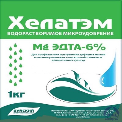 Удобрение ХЕЛАТЭМ Mg 6 Mg EDTA (ЭДТА) 6% купить  в Череповце